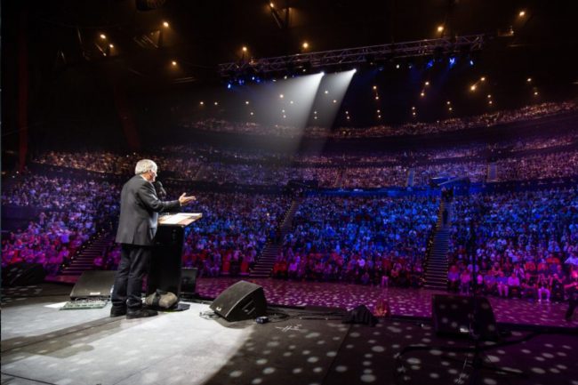Graham Tour Sydney Franklin preaching