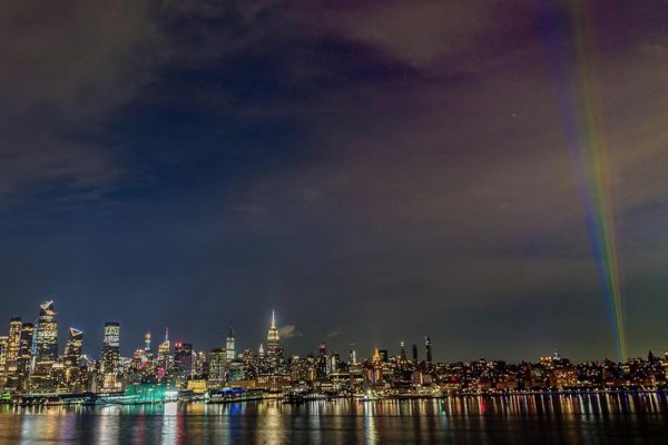 Claypaky Mythos 2 Fixtures Create Rainbow in the Sky at the Stonewall Inn to Mark 50th Anniversary of the Pride Movement