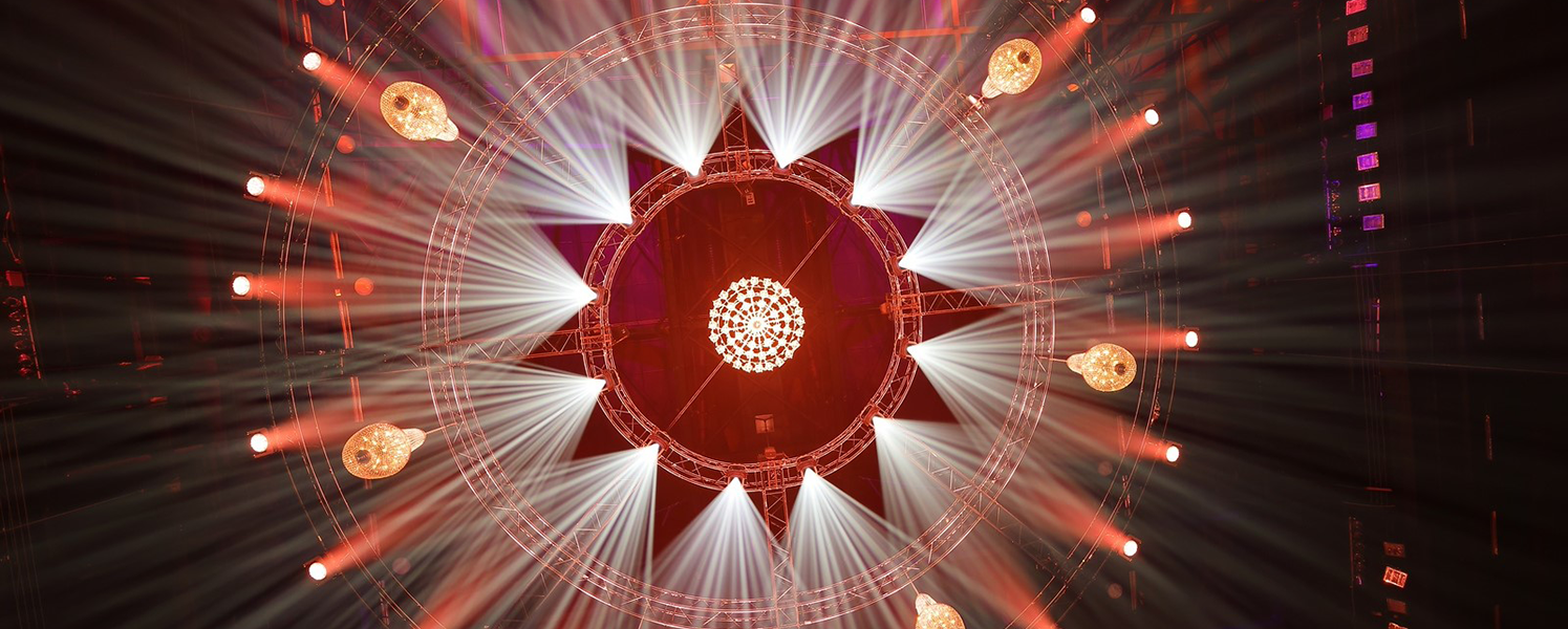 Entertainment lighting featuring the Ayrton Rivale